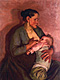 Stillende Mutter, um 1905